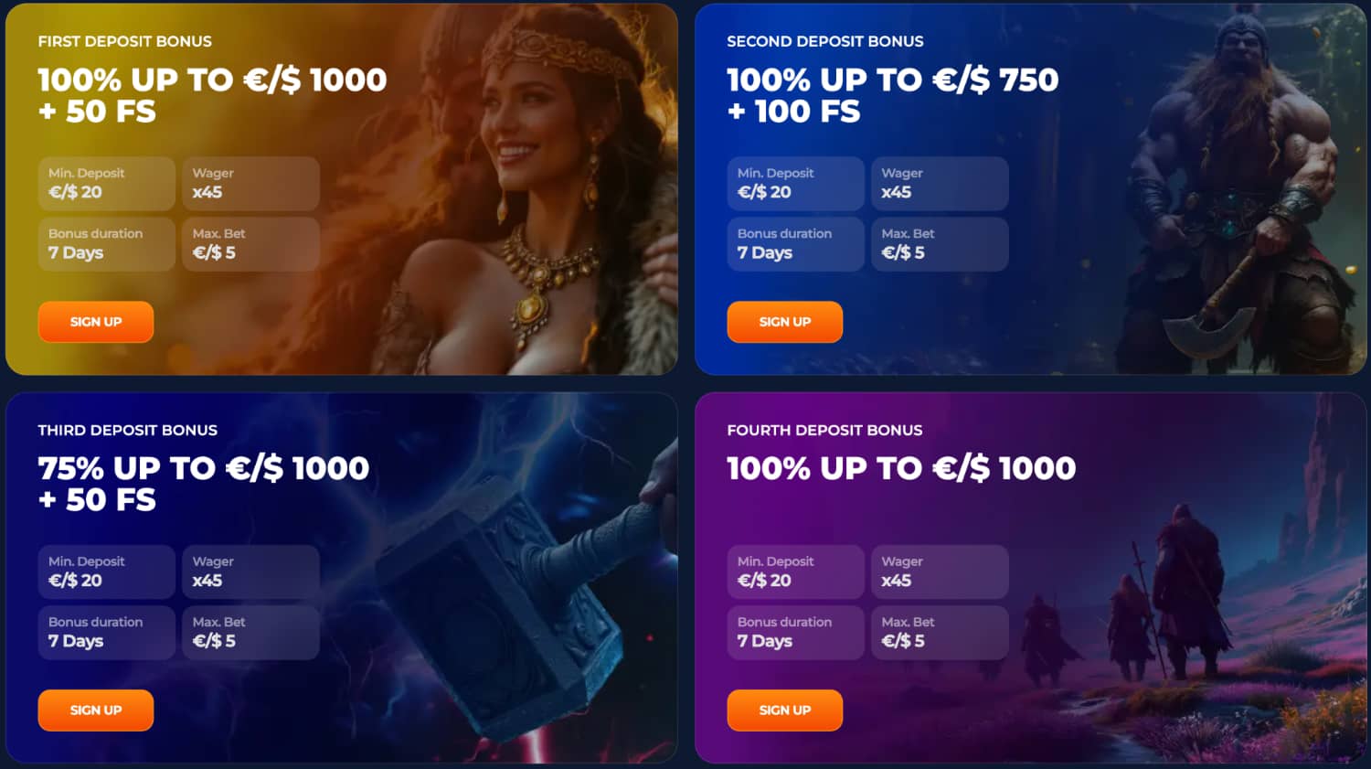 عرض ترحيبي من AxeCasino